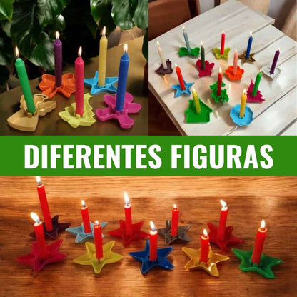 SOPORTE DE VELAS POR 20 UNIDADES